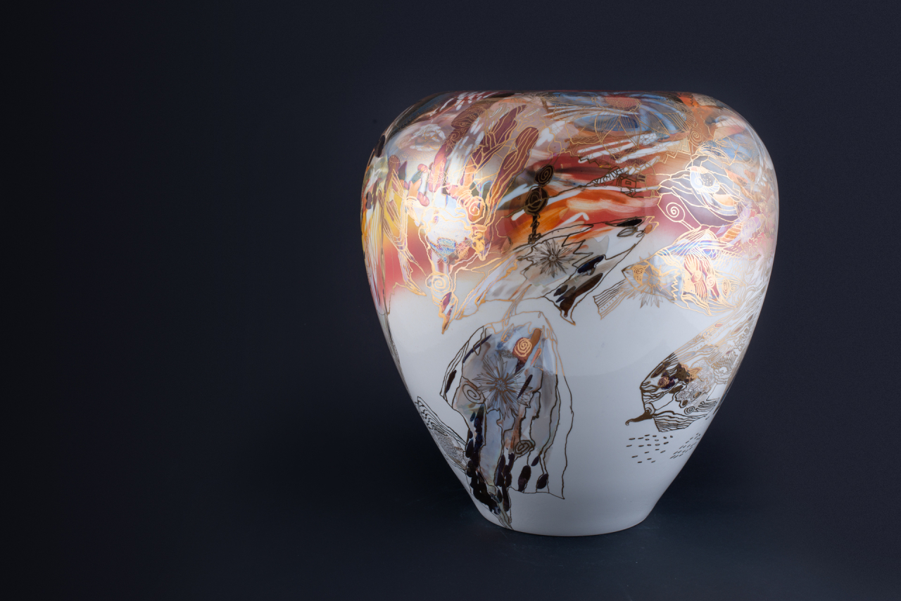 Ваза Красное Море на форме Антоновка, арт 60.15404.00.1, 