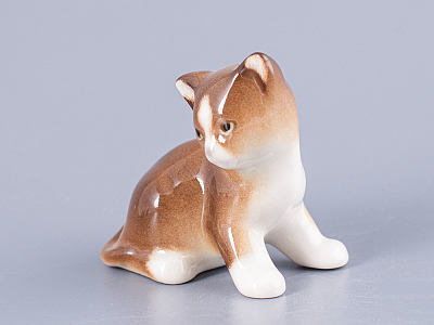 Скульптура Котенок Парамоша коричневый арт. 82.50637.00.1