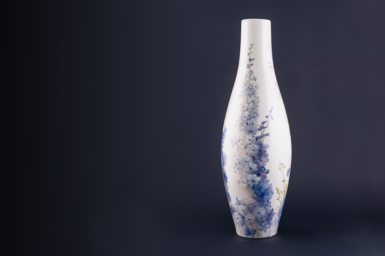 Ваза Дельфиниумы на форме Высокая, арт 80.36221.00.1, 