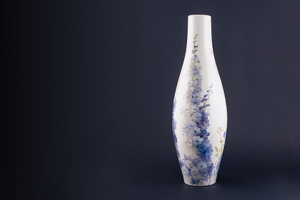Ваза Дельфиниумы на форме Высокая, арт 80.36221.00.1