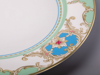 Тарелка плоская 270 мм форма Стандартная рисунок Аквамарин арт. 80.42465.00.1