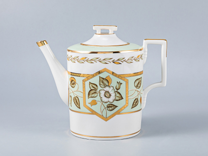 Сервиз чайный форма Гербовая рисунок Нефритовый фон, 6 персон 20 предметов, арт. 81.20900.00.1, 