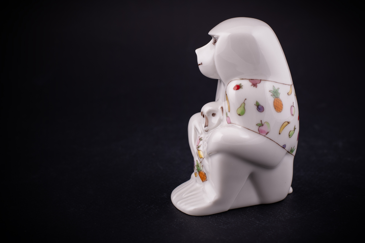 Скульптура Павиан с детенышем, рисунок Тропикана арт 62.08798.00.1, 