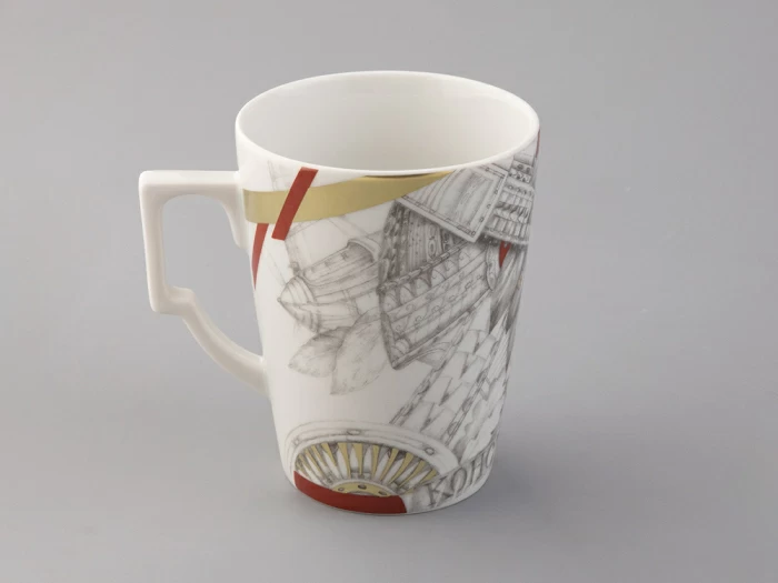 Бокал с блюдцем в подарочной упаковке, форма Гранд, рисунок Маршалы победы Константин Рокоссовский, арт. 81.33244.00.1, 