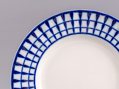 Тарелка мелкая 180 форма Шатровая рисунок Классик, арт.80.99807.00.1