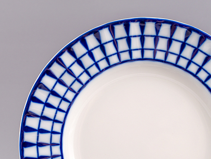 Тарелка мелкая 180 форма Шатровая рисунок Классик, арт.80.99807.00.1