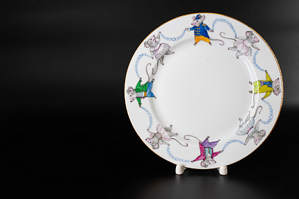 Тарелка Новогодняя фантазия. Вальс снежинок, на форме Европейская, арт 60.13277.00.1