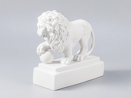 Скульптура Лев Белый арт. 82.63357.00.1