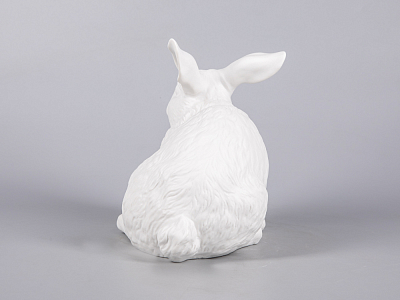 Скульптура Кролик домашний Белый арт. 81.30991.00.1