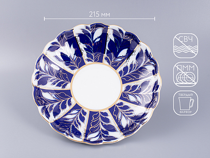 Сухарница, 215 мм,  форма Тюльпан, рисунок  Зимний вечер арт. 80.00022.00.1