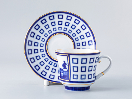 Чашка с блюдцем чайная 220 мл форма Банкетная рисунок Аничков мост арт. 81.16035.00.1, 