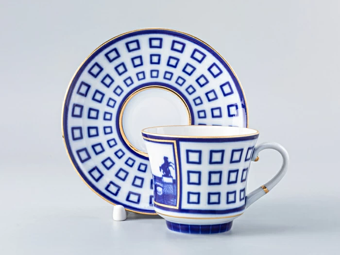 Чашка с блюдцем чайная 220 мл форма Банкетная рисунок Аничков мост арт. 81.16035.00.1, 