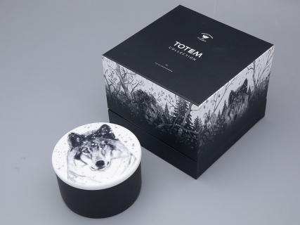 Шкатулка в подарочной упаковке, форма Идиллия, рисунок Тотем. Волк арт. 81.31593.00.1, 