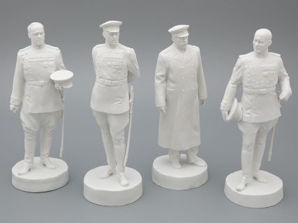 Скульптура Маршал Говоров Л.А., в подарочной упаковке, Белый бисквит, арт. 81.34246.00.1, 