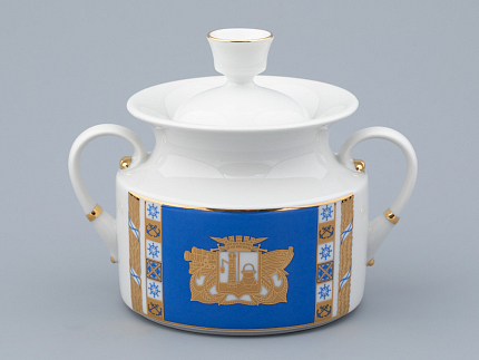 Сервиз чайный на 6 персон 21 предмет, форма Банкетная, рисунок Кронштадт, арт. 81.32240.00.1