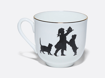 Чашка с блюдцем кофейная 180 мл.,  форма Ландыш, рисунок Именинница арт. 81.15705.00.1