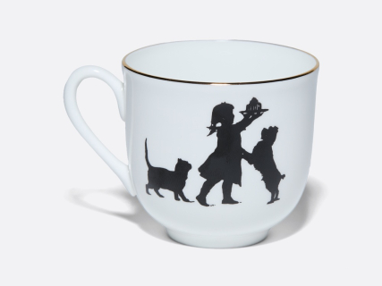 Чашка с блюдцем кофейная 180 мл.,  форма Ландыш, рисунок Именинница арт. 81.15705.00.1, 