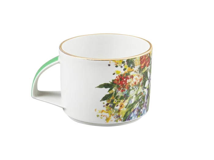 Чашка с блюдцем чайная форма Баланс рисунок Весенний букет/Spring Bouquet арт. 81.29232.00.1, 