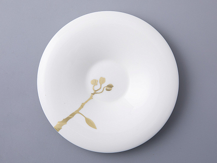 Чашка с блюдцем чайная форма Оливия рисунок Лидия арт. 81.31431.00.1