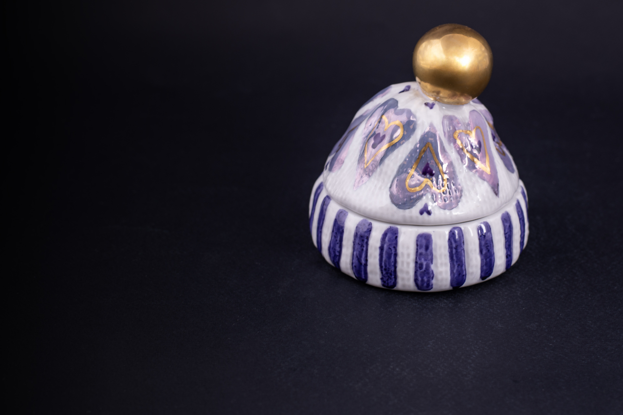 Шкатулка Детская шапочка, рисунок Сердца, арт 60.16407.00.1, 