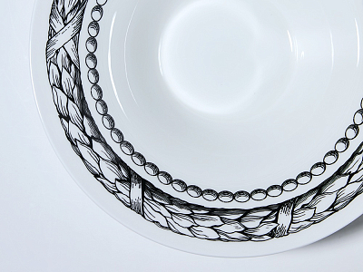 Салатник 230 мм, в подарочной упаковке, форма Юлиана, рисунок Волшебный сад III, арт. 81.34191.00.1