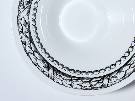 Салатник 230 мм, в подарочной упаковке, форма Юлиана, рисунок Волшебный сад III, арт. 81.34191.00.1