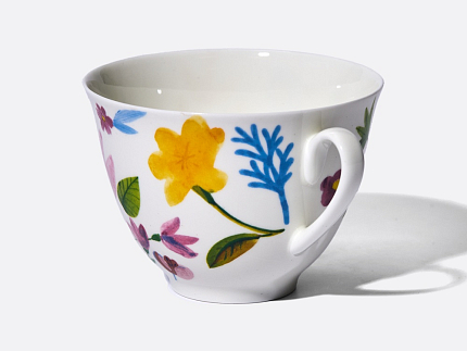 Чашка с блюдцем чайная 250 мл форма Весенняя рисунок Primavera (Примавера), арт. 81.34273.00.1