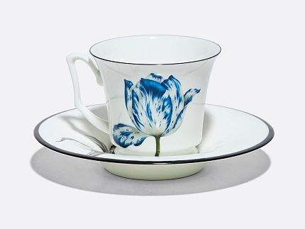 Подарочный набор чашка с блюдцем, форма Юлия рисунок Сысоев. Волшебный сад V арт. 81.30916.00.1