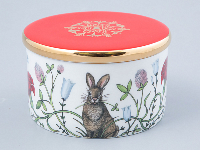 Подарочный набор шкатулка форма Идиллия рисунок Сад Алисы арт. 81.30748.00.1