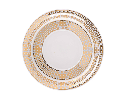 Чашка с блюдцем чайная форма Гербовая рисунок Зазеркалье. Квадраты, арт. 81.27710.00.1