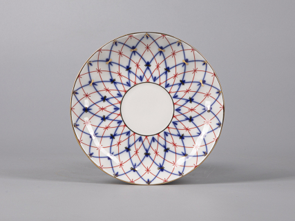 Чашка с блюдцем форма Тюльпан рисунок Сетка 1950, арт. 81.30860.00.1, 