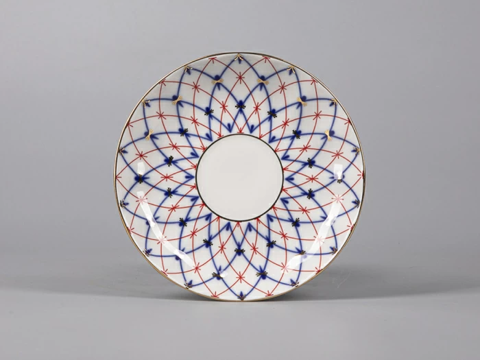 Чашка с блюдцем форма Тюльпан рисунок Сетка 1950, арт. 81.30860.00.1, 