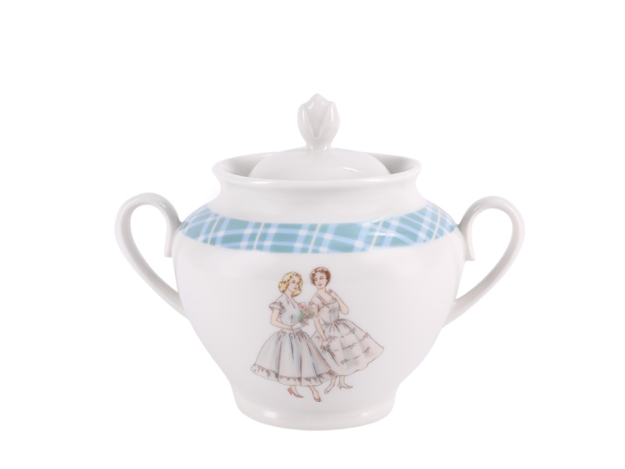 Подарочный набор сахарница форма Весенняя рисунок Оттепель арт. 81.28127.00.1, 