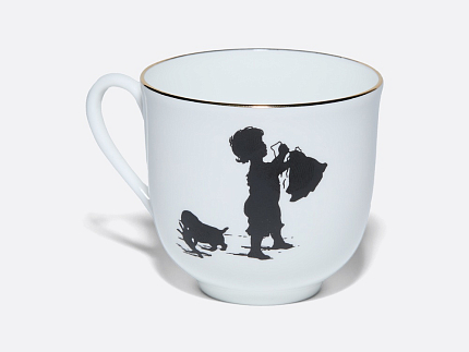 Чашка с блюдцем кофейная 180 мл.,  форма Ландыш, рисунок Хлопоты арт. 81.15709.00.1