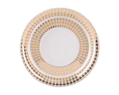 Чашка с блюдцем чайная форма Гербовая рисунок Зазеркалье. Ромбы, арт. 81.27711.00.1, 