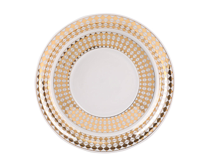 Чашка с блюдцем чайная форма Гербовая рисунок Зазеркалье. Ромбы, арт. 81.27711.00.1