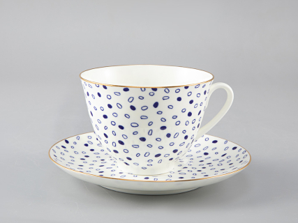 Чашка с блюдцем чайная форма Весенняя рисунок Glare арт. 81.28730.00.1, 