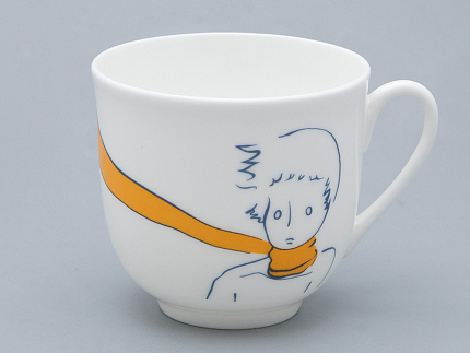 Подарочный набор Чашка с блюдцем, форма Ландыш рисунок Портрет Маленького Принца арт. 81.27752.00.5