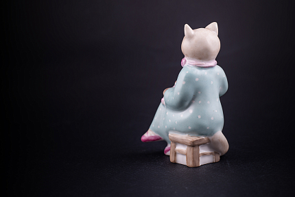Скульптура Кошка-нянька, рисунок Колыбельная, арт 62.21783.00.1