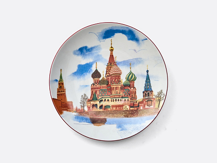 Тарелка декоративная 195 мм, форма Эллипс, рисунок Сердце Москвы, арт. 80.09158.00.1