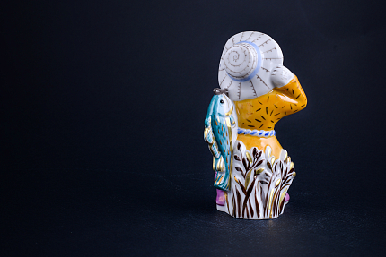 Скульптура Кот Рыболов с рыбой , арт 62.21243.00.1