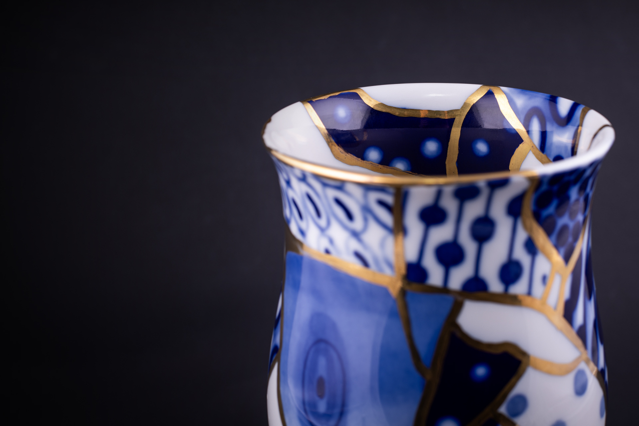 Ваза Байкальский Лёд на форме Цветок, арт 60.21785.00.1, 