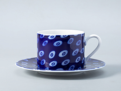 Чашка с блюдцем форма Соло рисунок Реки России. Амур арт. 81.28754.00.1