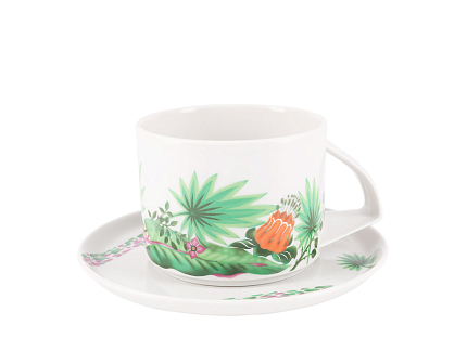 Сервиз чайный форма Баланс рисунок Джангл, 6 персон 14 предметов арт. 81.28664.00.1