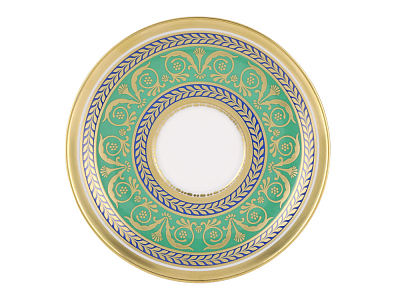 Чашка с блюдцем кофейная 158 мл.,  форма Александрия, рисунок Золотой 52 арт. 81.19205.00.1