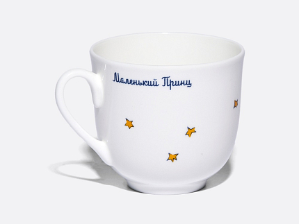 Чашка с блюдцем в подарочной упаковке, форма Ландыш рисунок Маленький Принц и Роза, арт. 81.27751.00.5