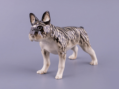 Скульптура Серый Французский бульдог арт. 82.89346.00.1