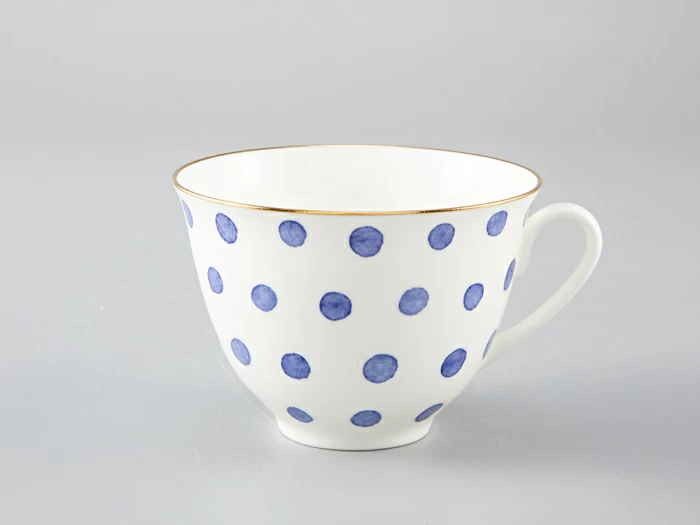 Чашка с блюдцем чайная форма Весенняя рисунок Polka dot арт. 81.28727.00.1, 