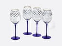 Набор (4 бокала для вина) 380 мл Кобальтовая сетка арт. 14.11001.07, 