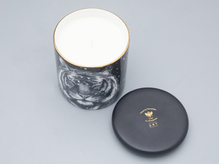 Свеча ароматическая в подарочной упаковке, рисунок Тотем.Тигр аромат Снежный Тигр арт. 81.30081.00.1, 